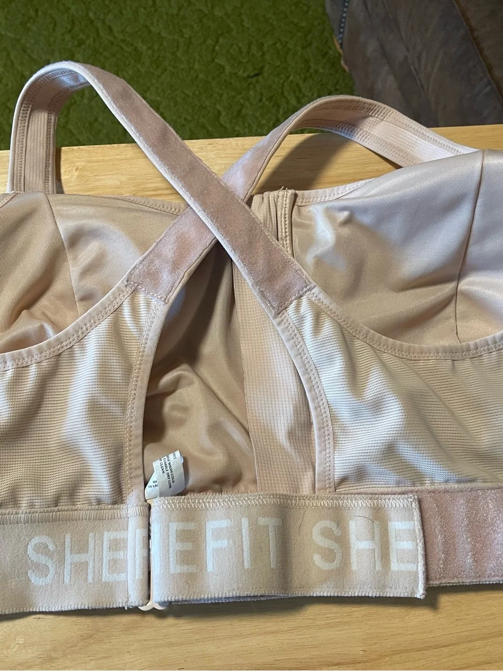 Shefit 5Luxe Pink Sports Bra Zip Front Adjustable High Impact Moisture Wicking - Picture 3 of 5